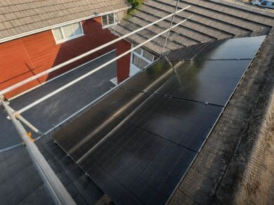 Full-width array, concrete-tiled roof, photo 2 of 2