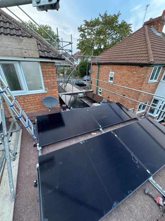 Panels go on