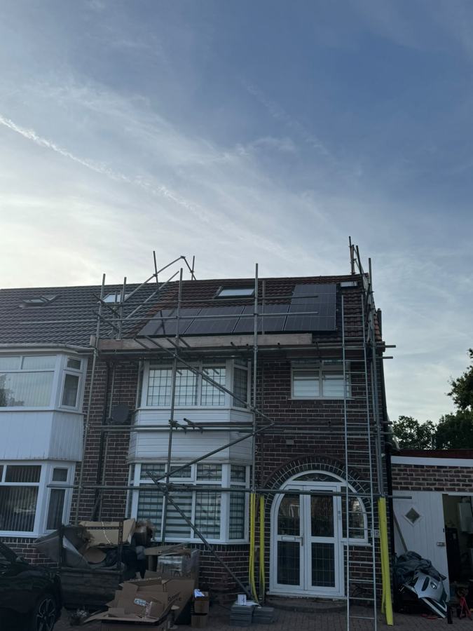 Scaffolding goes up